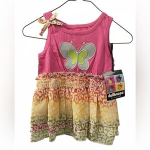 Dollhouse Baby Butterfly Dress & Bloomer Set-Size 3-6 Months NWT